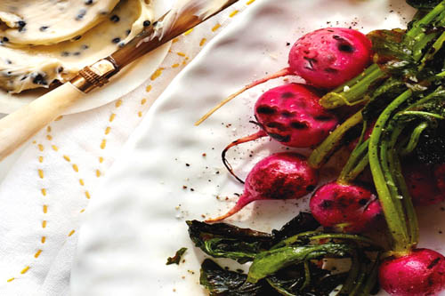 Grilled radishes with butter and sea salt - A recipe by Epicuriantime.com