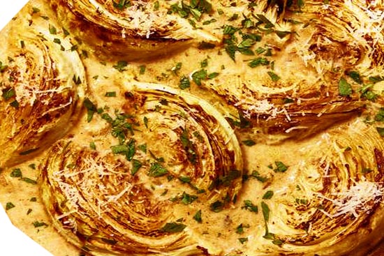 Parmesan melting cabbage - A recipe by wefacecook.com